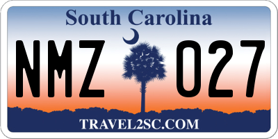 SC license plate NMZ027