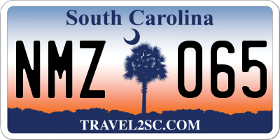 SC license plate NMZ065