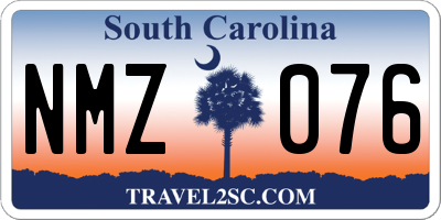 SC license plate NMZ076