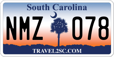 SC license plate NMZ078