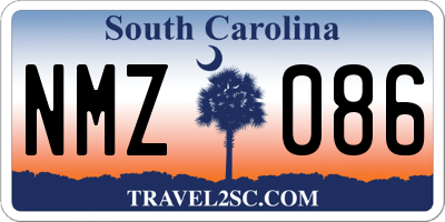 SC license plate NMZ086