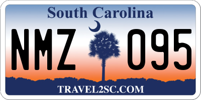SC license plate NMZ095
