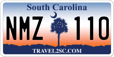 SC license plate NMZ110