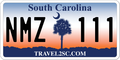 SC license plate NMZ111