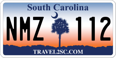 SC license plate NMZ112