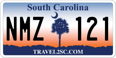 SC license plate NMZ121