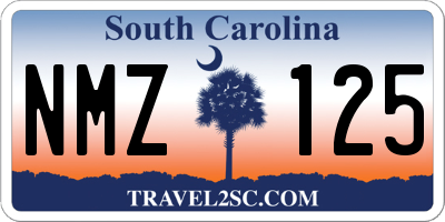 SC license plate NMZ125