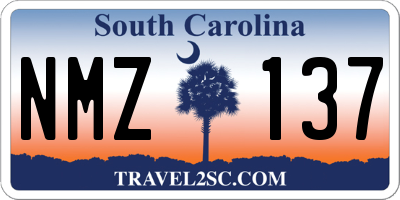 SC license plate NMZ137