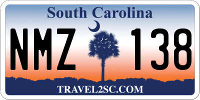 SC license plate NMZ138