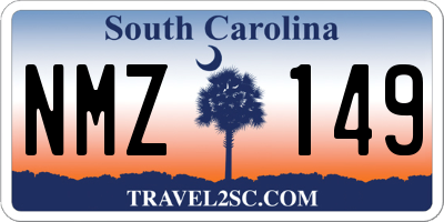 SC license plate NMZ149