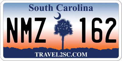 SC license plate NMZ162