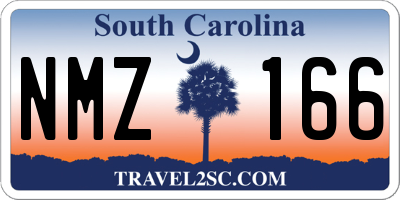 SC license plate NMZ166