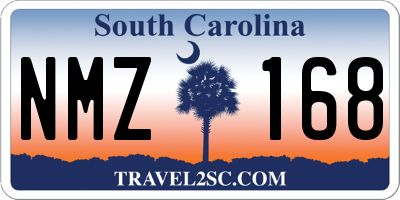 SC license plate NMZ168