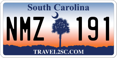 SC license plate NMZ191