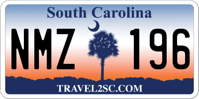 SC license plate NMZ196