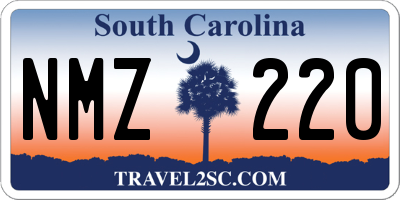 SC license plate NMZ220