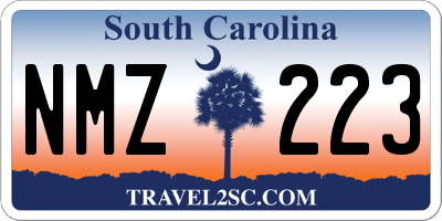 SC license plate NMZ223