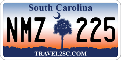 SC license plate NMZ225