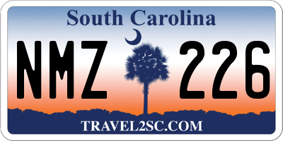 SC license plate NMZ226
