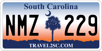 SC license plate NMZ229