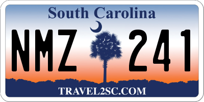 SC license plate NMZ241
