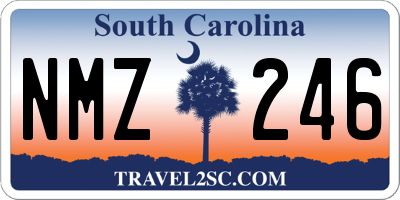 SC license plate NMZ246