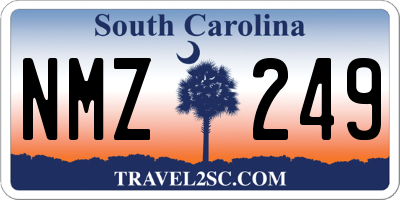 SC license plate NMZ249