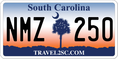 SC license plate NMZ250