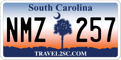 SC license plate NMZ257