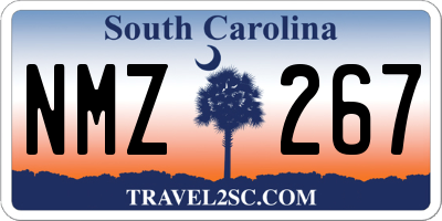 SC license plate NMZ267