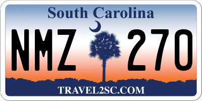 SC license plate NMZ270