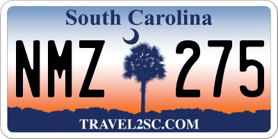SC license plate NMZ275