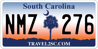 SC license plate NMZ276