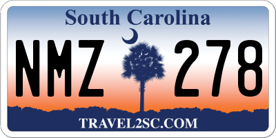 SC license plate NMZ278