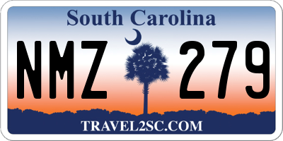SC license plate NMZ279