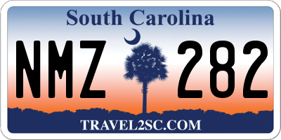 SC license plate NMZ282