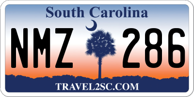 SC license plate NMZ286
