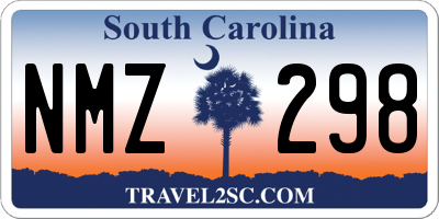 SC license plate NMZ298