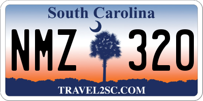 SC license plate NMZ320