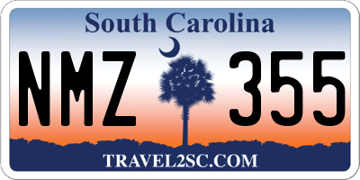 SC license plate NMZ355