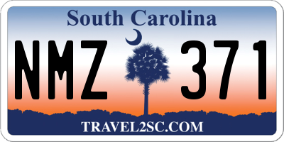 SC license plate NMZ371