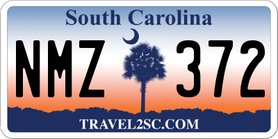 SC license plate NMZ372