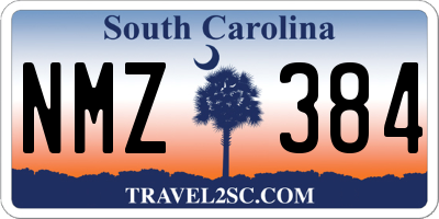 SC license plate NMZ384