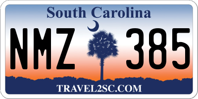 SC license plate NMZ385