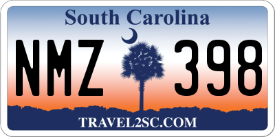 SC license plate NMZ398
