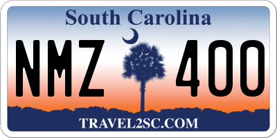 SC license plate NMZ400