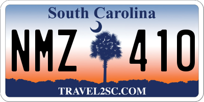 SC license plate NMZ410