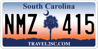 SC license plate NMZ415