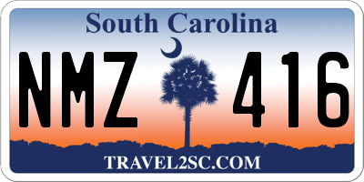 SC license plate NMZ416