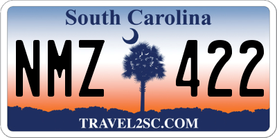 SC license plate NMZ422